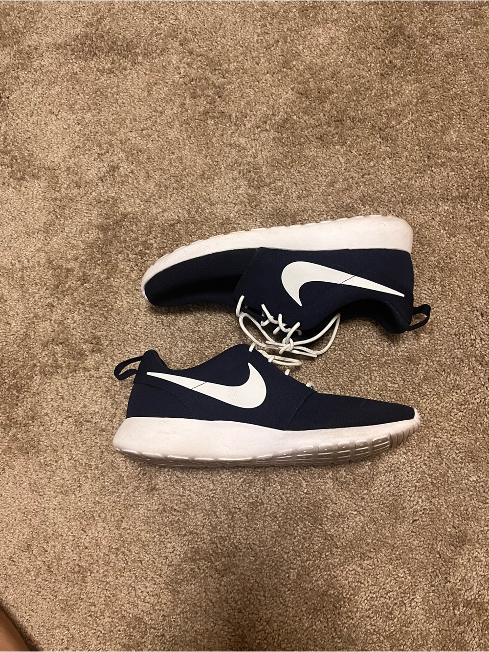 Nike Navy and White Casual Running Shoes